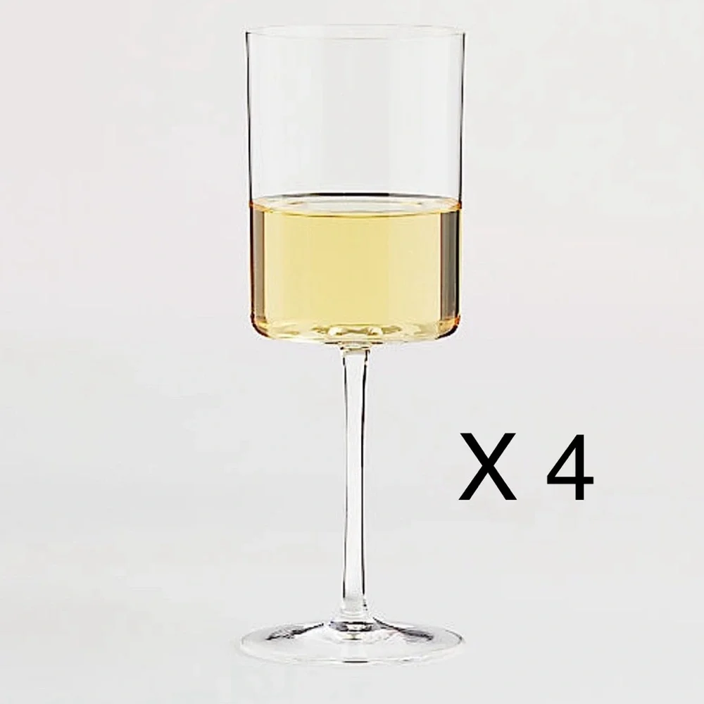 New! 🍸🥂✨Crate&Barrel Edge 13-Oz. White Wine Glass Set of 4